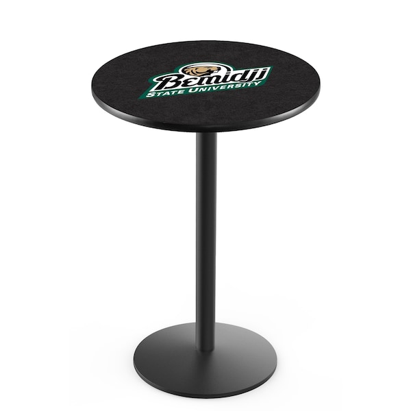 42" Blk Wrinkle Bemidji State Pub Table